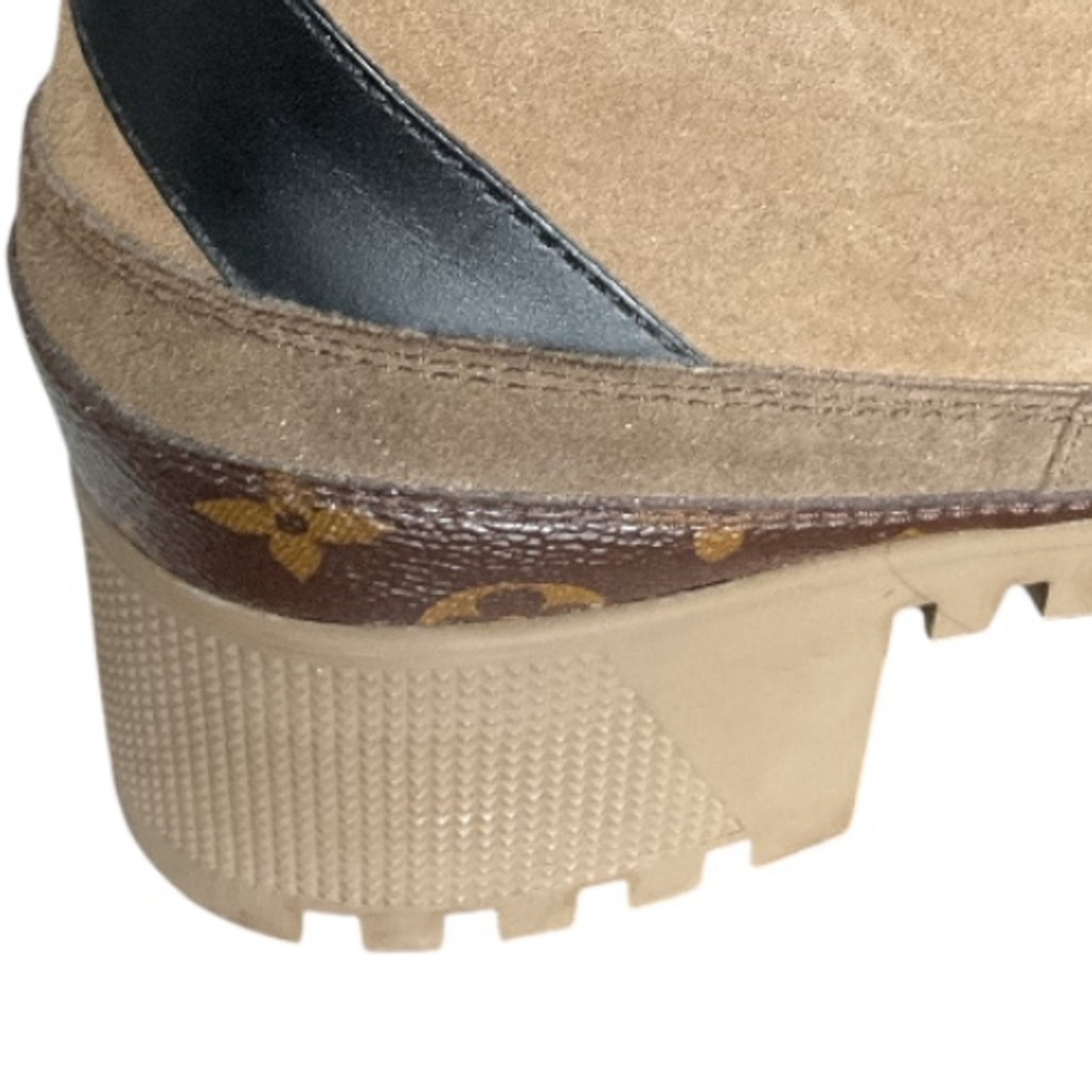 Louis Vuitton Laureate Platform Desert Boots Monogram Canvas Suede Size 39 - Picture 8 of 16